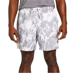 DSG Men's Rec Short Relaxed Fit, Large, White 6" Inseam Athletic, Swim, Sport.